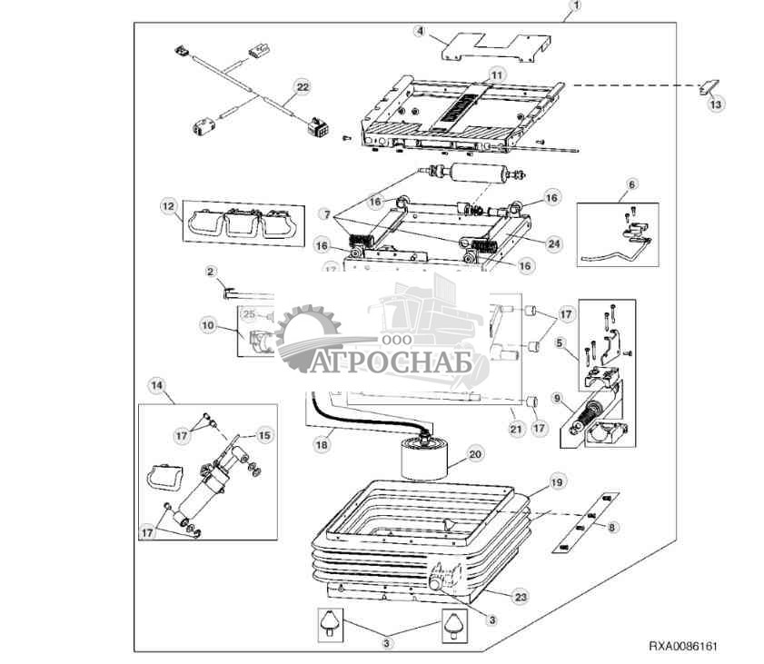 Пневматическая подвеска сиденья 